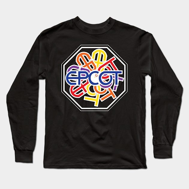 Multi-color Epcot Long Sleeve T-Shirt by WearInTheWorld